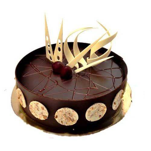 1 kg Dark Chocolate Cake - YuvaFlowers