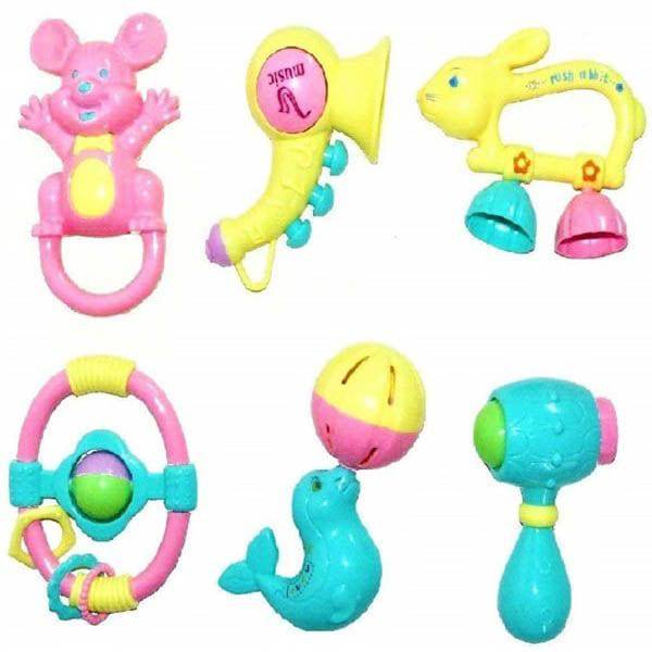 6 pcs pink ratles bag - YuvaFlowers