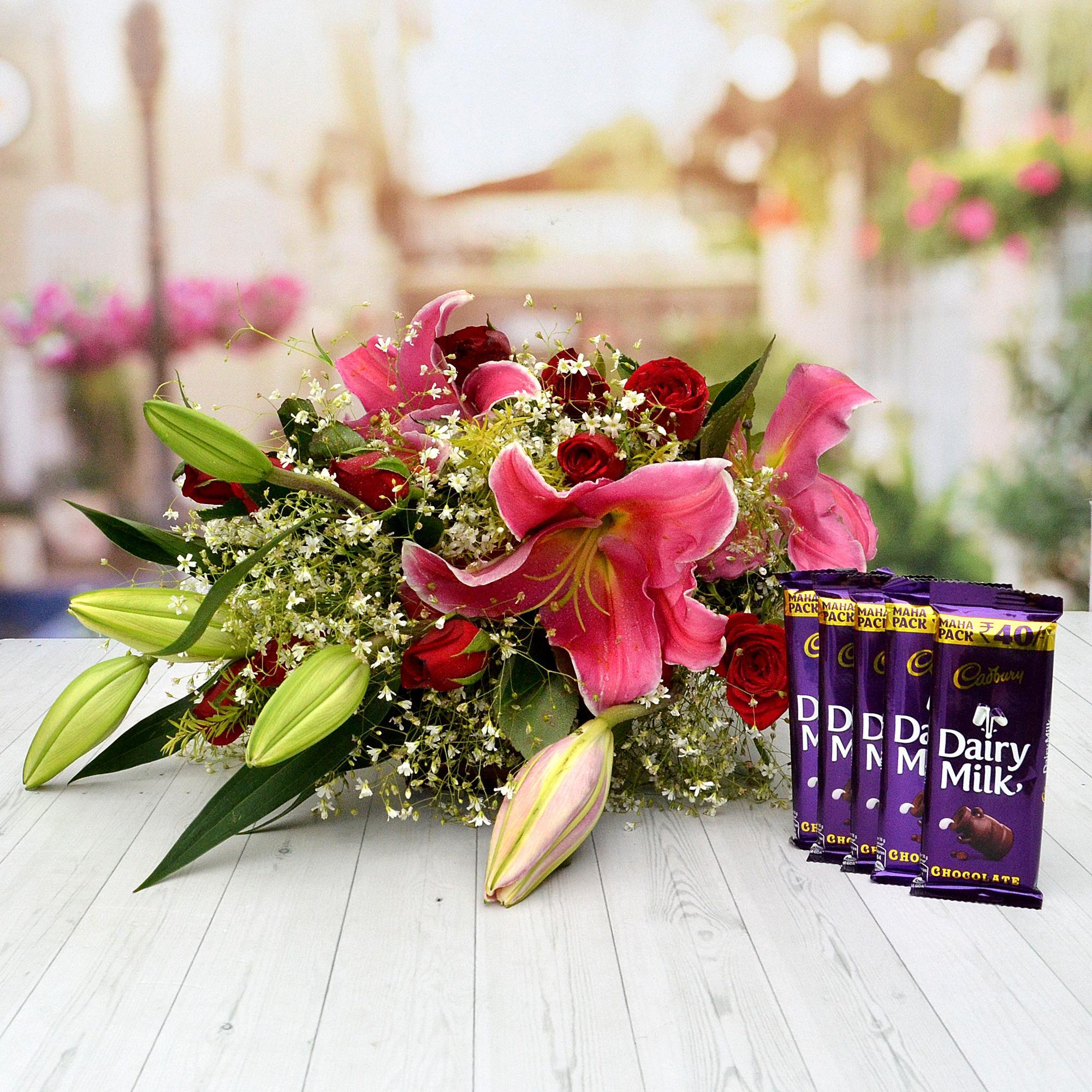 Roses, Lilies & Dairy Millk