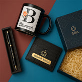 Personalized Mug, Pen & Wallet Gift Set with Custom Name