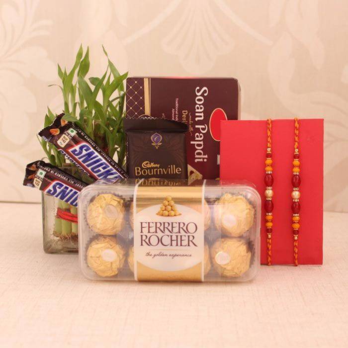 Attractive Rakhis Hamper - YuvaFlowers