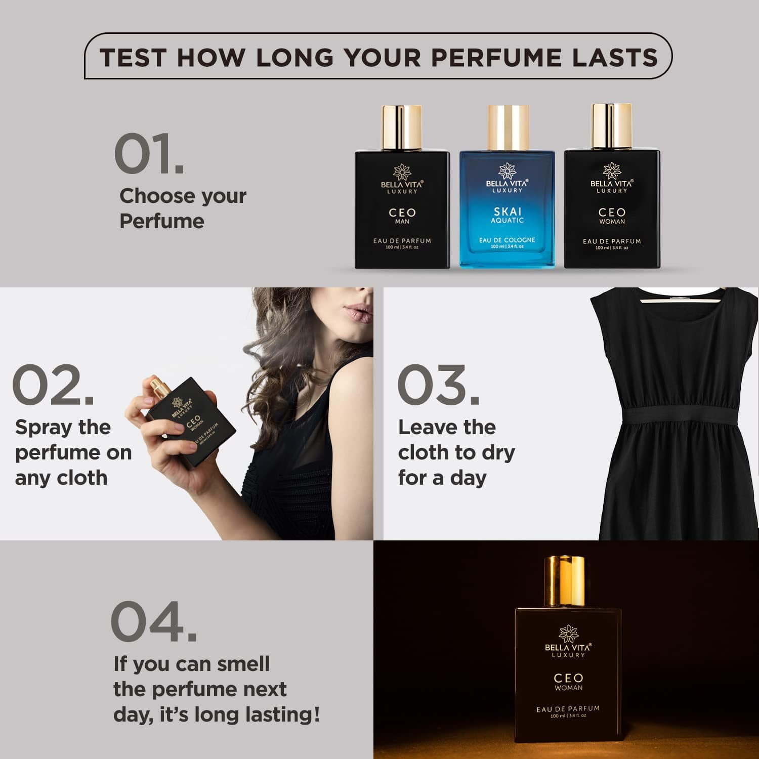 Bella Vita Luxury CEO Woman Eau De Parfum Perfume with Ylang Ylang, Vanilla, Musk, Tonka & Plum|Spicy Long Lasting EDP Liquid Fragrance Scent for Women 100ml - YuvaFlowers