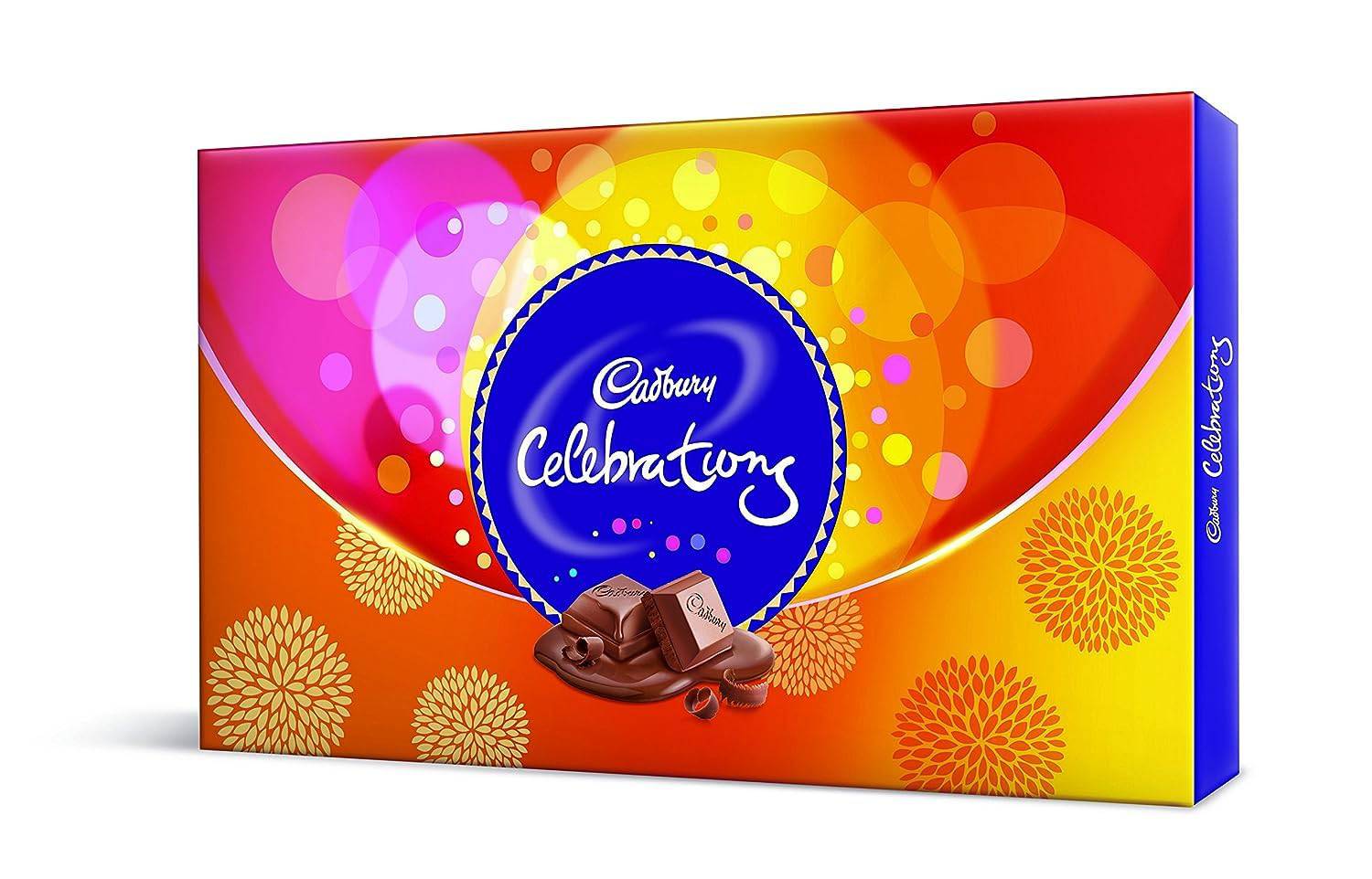 Bhai Dooj Gift Set for Brother with Cadbury Celebrations Chocolates & Dry Fruit Almonds 100g - Bhai Dooj Tika Diwali Gift Combo Pack Hamper Diwali Gifts for Family and Friends Employees Staff Clients - YuvaFlowers