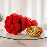 Carnations and Dry Fruits