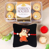 Chota Bheem Rakhi With 16 Ferrero Rochers - YuvaFlowers