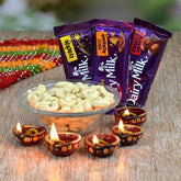 Dairy Milk and Kaju Hamper - YuvaFlowers