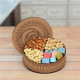 Decorated Box of Chcolates and Dryfruits - YuvaFlowers