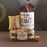 Delight Rakhi with Coffee Mug - YuvaFlowers