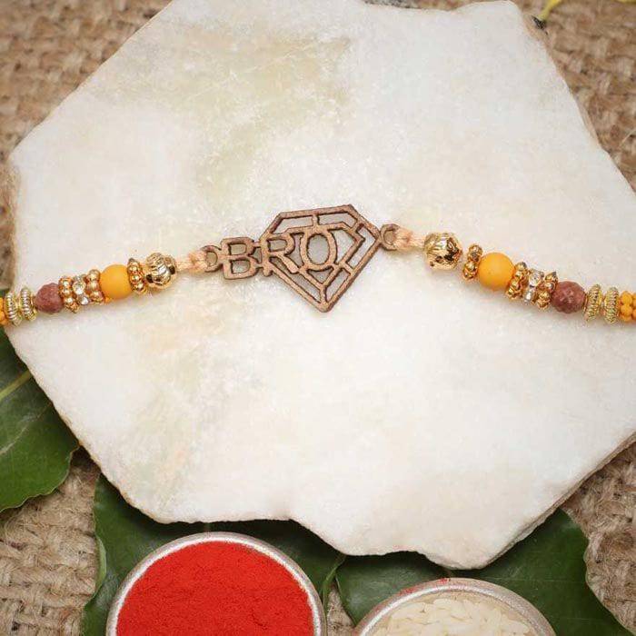 Designer Bro Rakhi With Roli Pack - YuvaFlowers