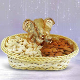 DEVOTIONAL DRYFRUITS BASKET - YuvaFlowers
