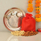 Divine Puja Thali Hamper - YuvaFlowers