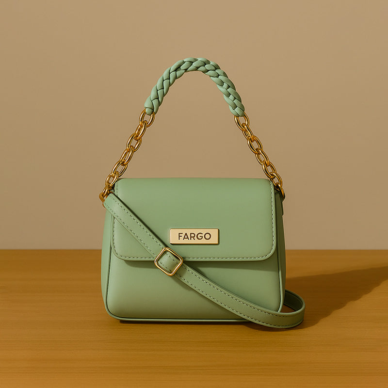 Women Green Sling Bag