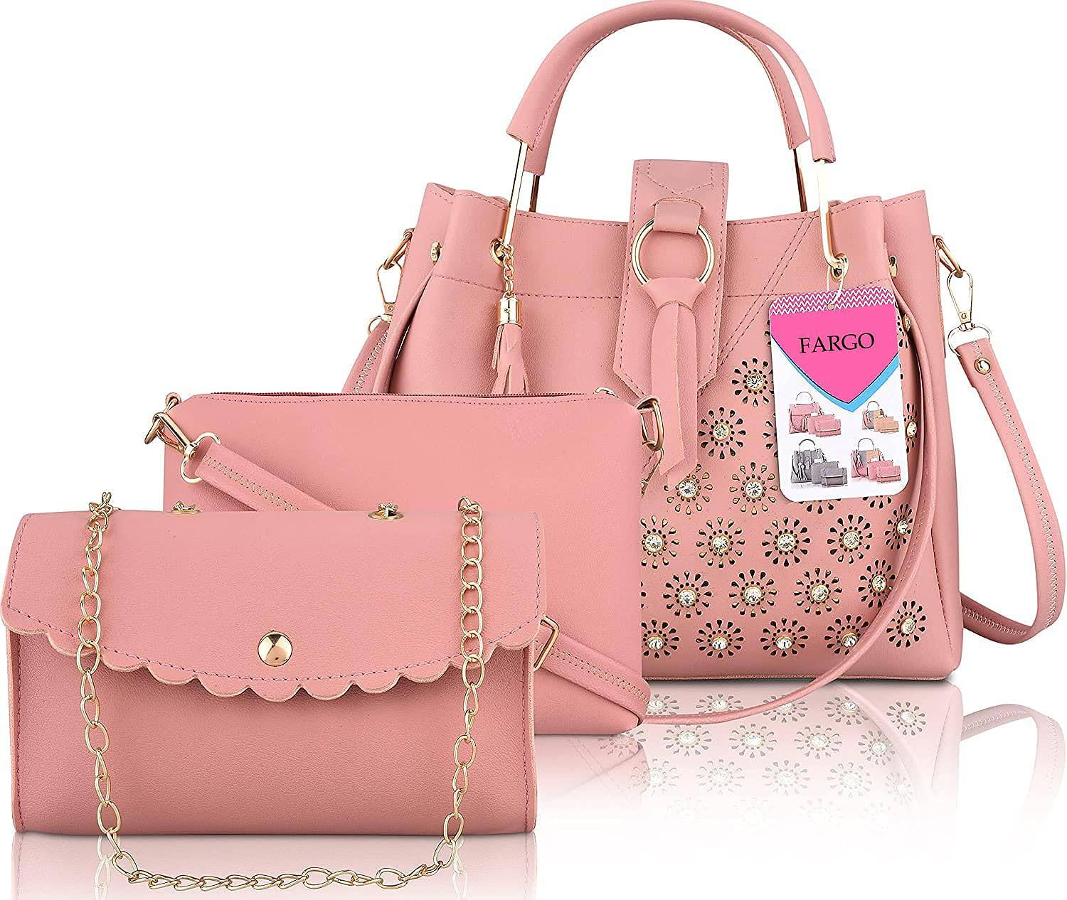 Handbag For Women And Girls Combo Set Of 3 (Diamond) - YuvaFlowers