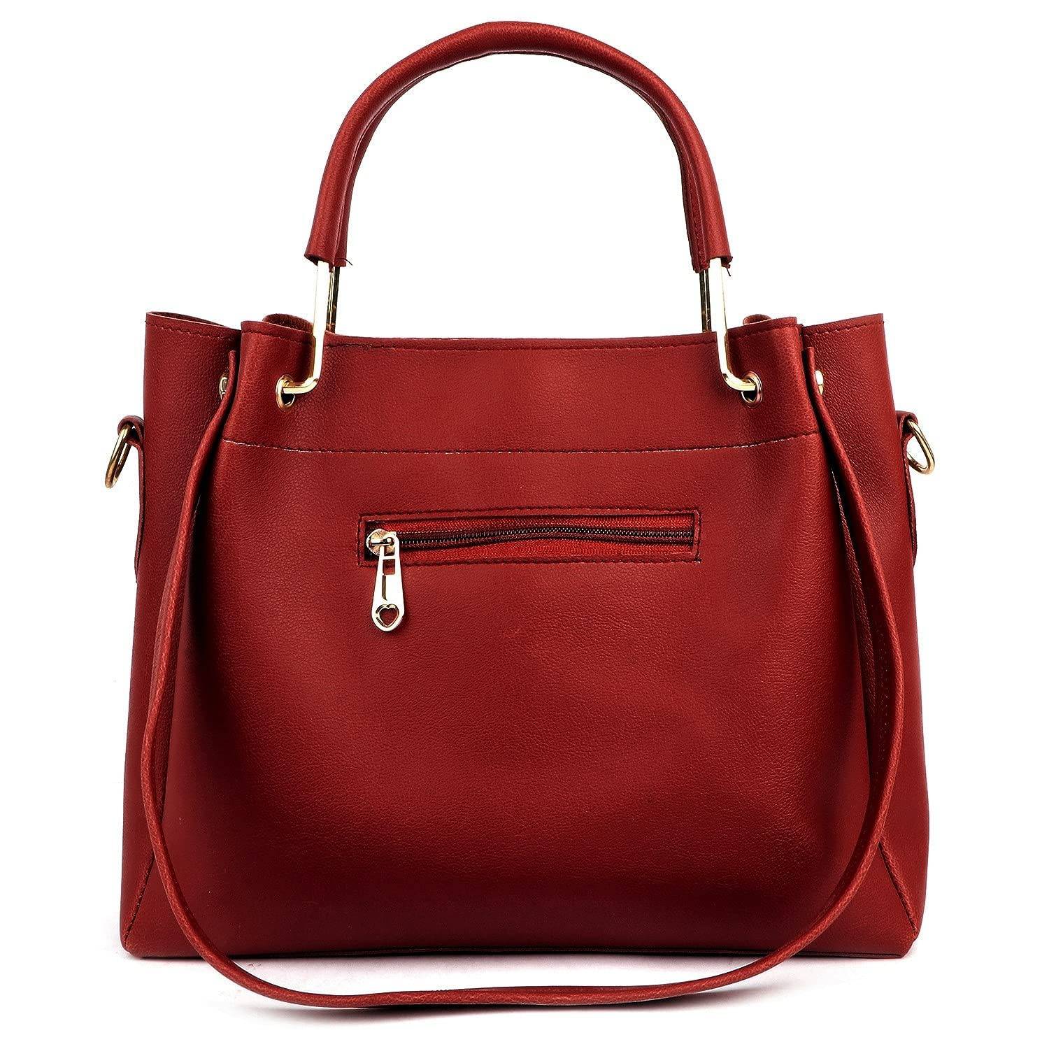 Handbag For Women And Girls Combo Set Of 3 (Maroon_Diamond_FGO-517) - YuvaFlowers