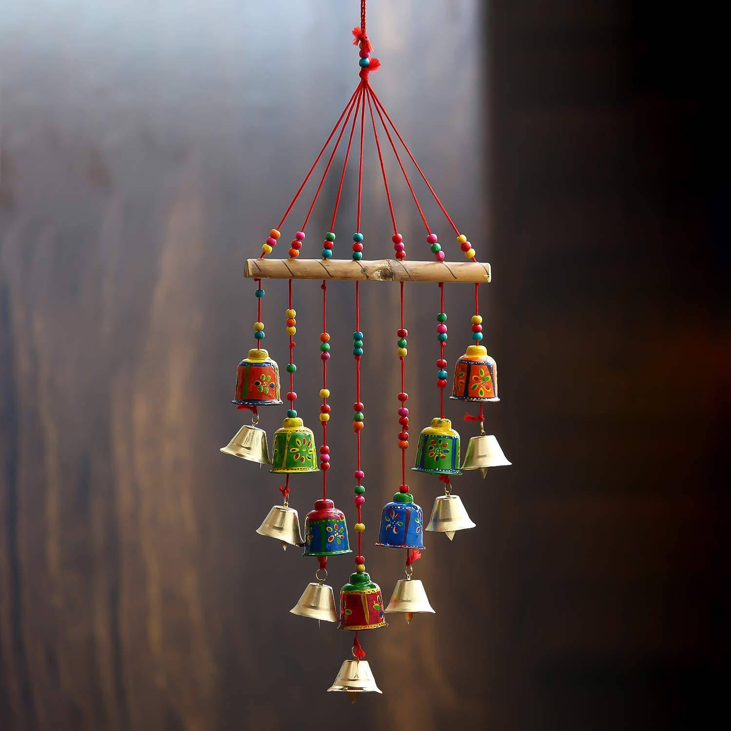 Handcrafted Decorative Wall/Door/Window Hanging Bells Chimes Showpieces - YuvaFlowers