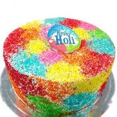 Happy Holi Color Sprinkle Vanilla Cake 1 kg - YuvaFlowers