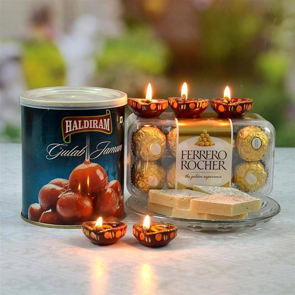 Kaju Barfi Diwali Hamper - YuvaFlowers