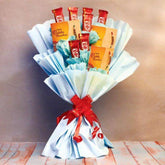 KitKat Chocolate Bouquet with Rakhis - YuvaFlowers