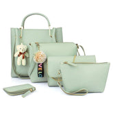 Light Green Qaafa Handbag (set of 4) - YuvaFlowers