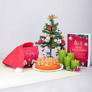 Merry Christmas Greeting Card Hamper - YuvaFlowers