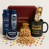 Nivea and Chocolate Hamper for Husband