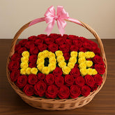 Personalized Name Roses Arrangement