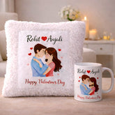Personalized Valentine’s Day Cushion & Mug Combo
