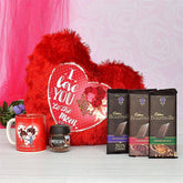 Pillow, Chocolates with Mug & Coffee - YuvaFlowers