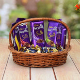Silk with Choclairs Hamper - YuvaFlowers