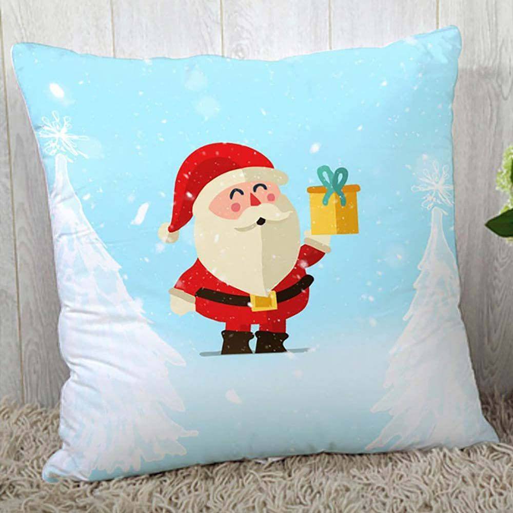 Sky Blue 100 % Polyester 16x16 Inch Cushion - YuvaFlowers
