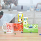 Suger Free Biscuit and Tea Hamper for Mom - YuvaFlowers