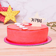 Transpicuous Strawberry Cake - YuvaFlowers