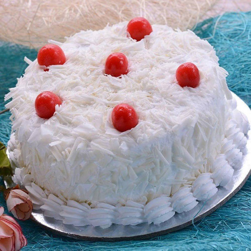 Whiteforest Cake Yummilicious - YuvaFlowers