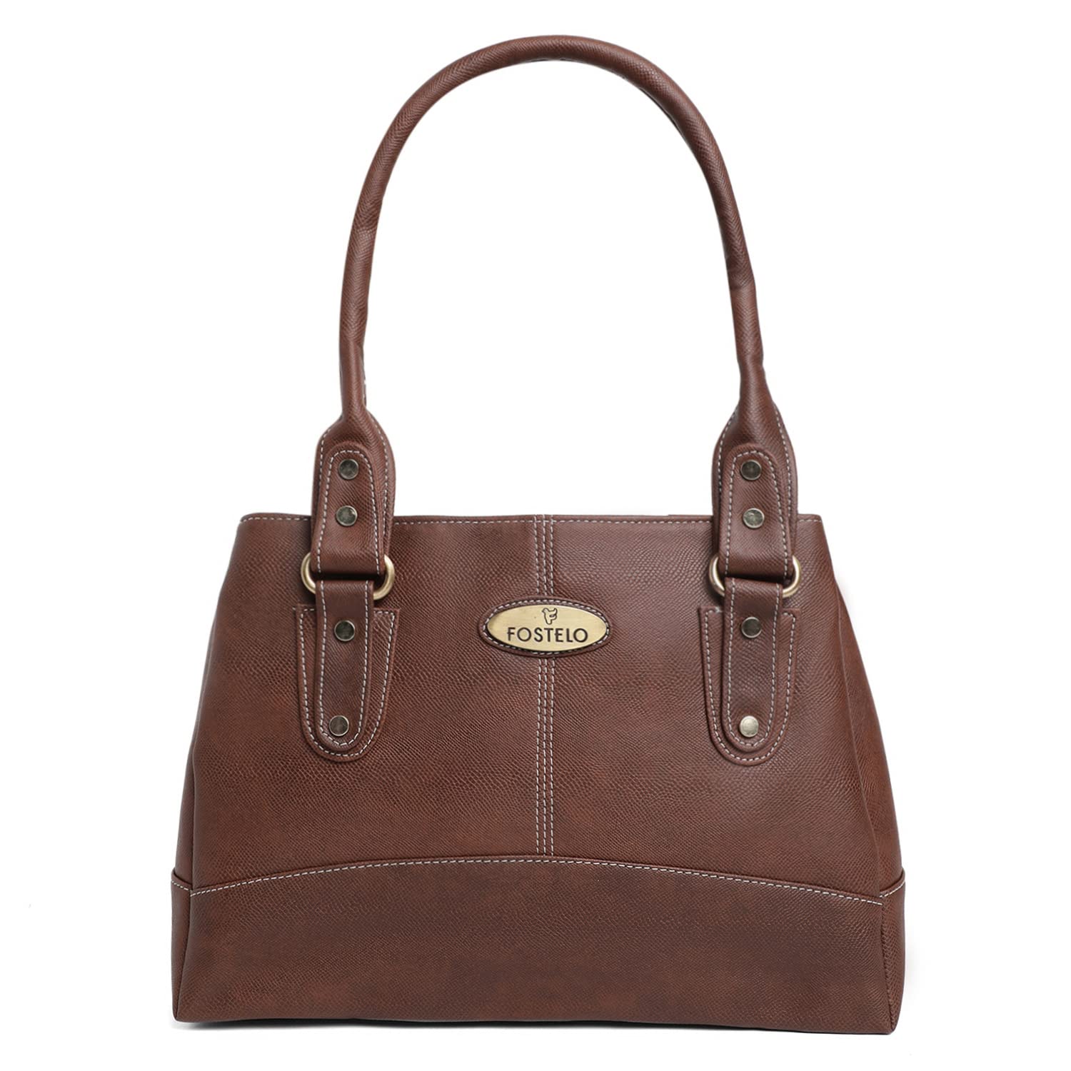Women's Catlin Faux Leather Handbag (Large) - YuvaFlowers