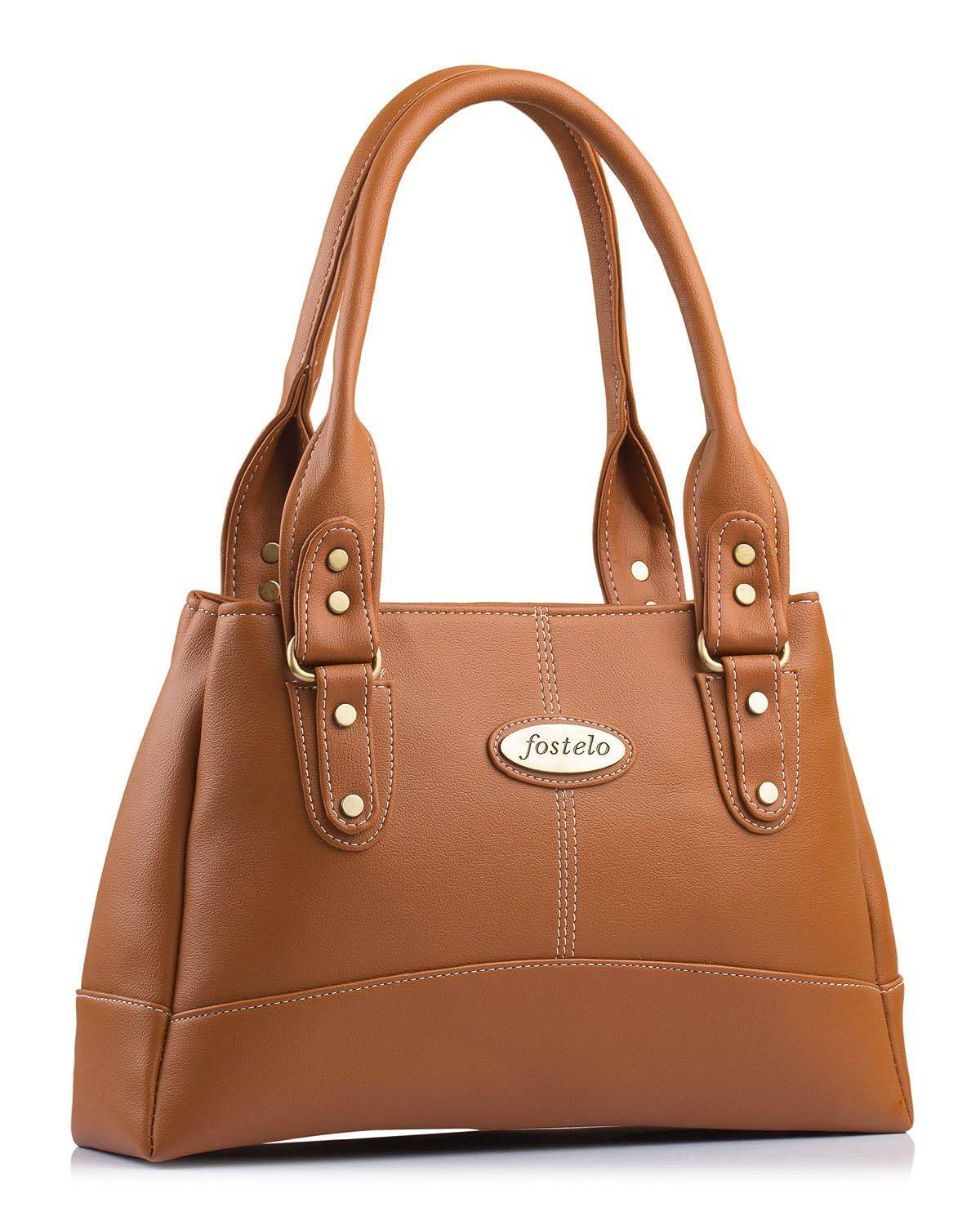 Women's Catlin Faux Leather Handbag (Large) - YuvaFlowers