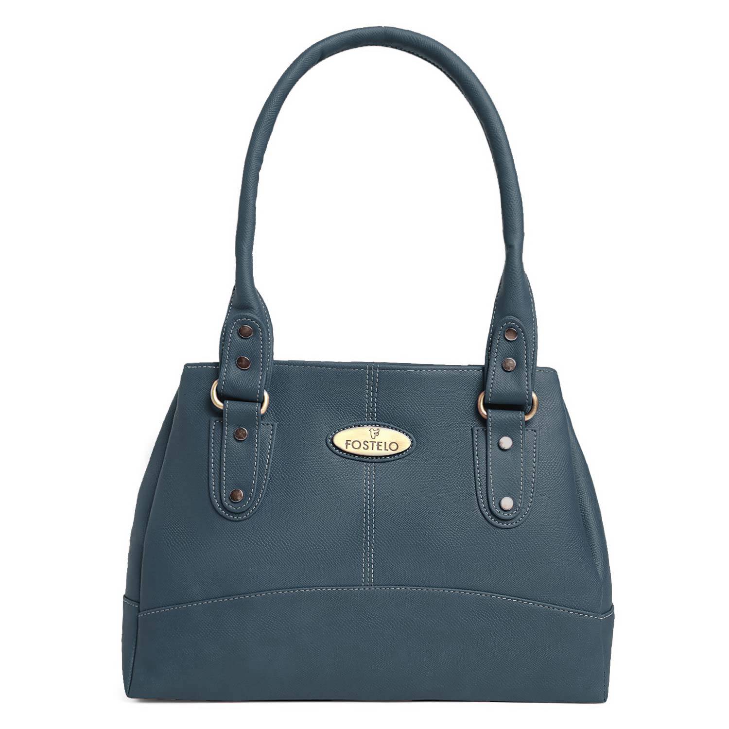 Women's Catlin Faux Leather Handbag (Large) - YuvaFlowers