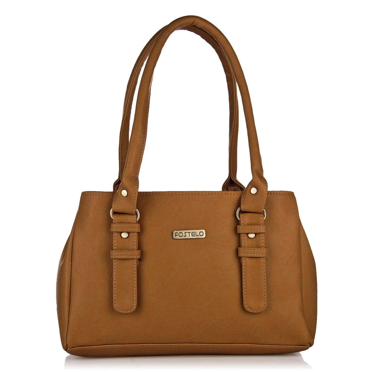 Women's Westside Faux Leather Handbag (Large) - YuvaFlowers