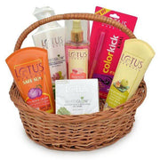 Wonderful Basket Of Lotus Goodies - YuvaFlowers
