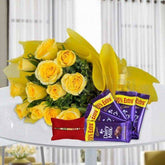 Yellow Glory with Rakhi - YuvaFlowers
