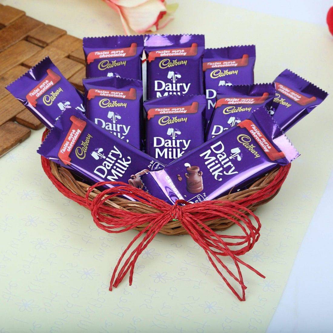 10 Dairymilk Hamper - YuvaFlowers