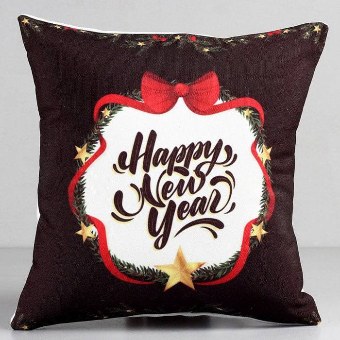 12 inch NEW YEAR CUSHION - YuvaFlowers