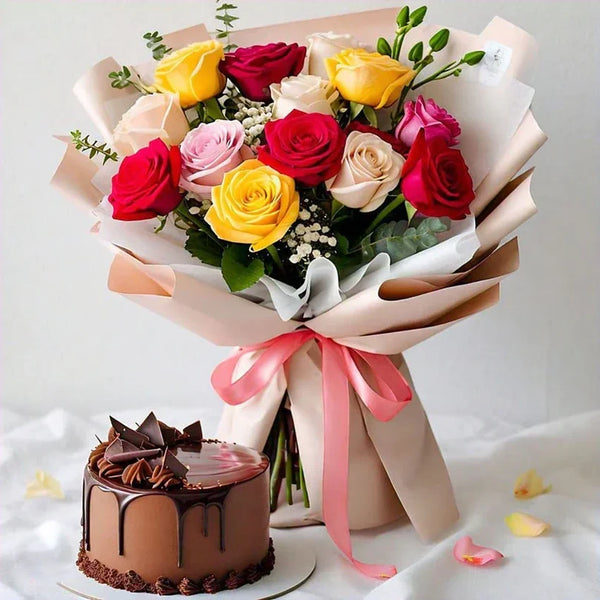 Flowers and Cake