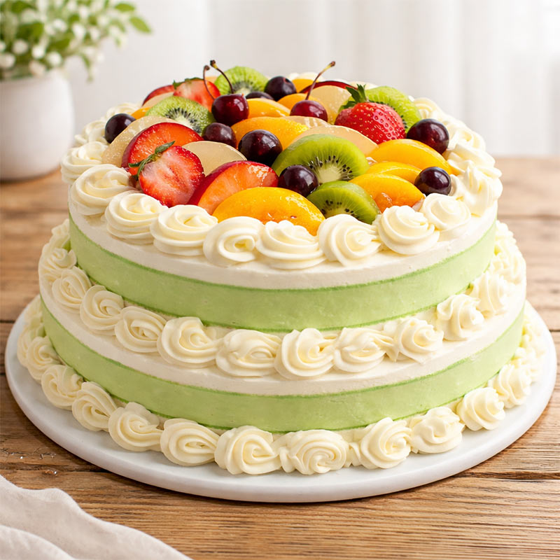 2 Tier Fruit Cake