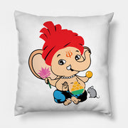 Childish Ganesha Printed Cushion