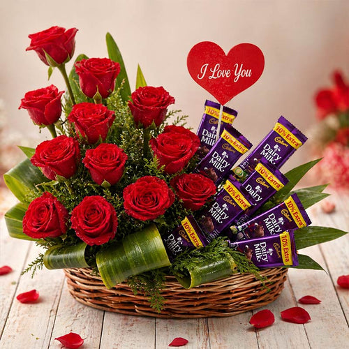 Affectionate Love Basket Online Gift Delivery