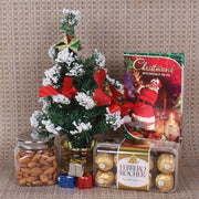 Christmas Hamper With Chocolate And Almond - YuvaFlowers