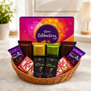 Cadbury Chocolate Gift Basket with Cadbury Calibration Collection