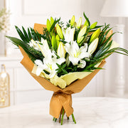 Dreamy Pure White Lilies