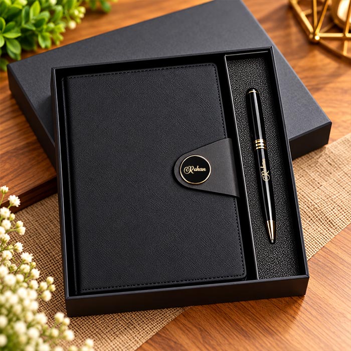 Executive Elegance Diary & Pen Gift Set