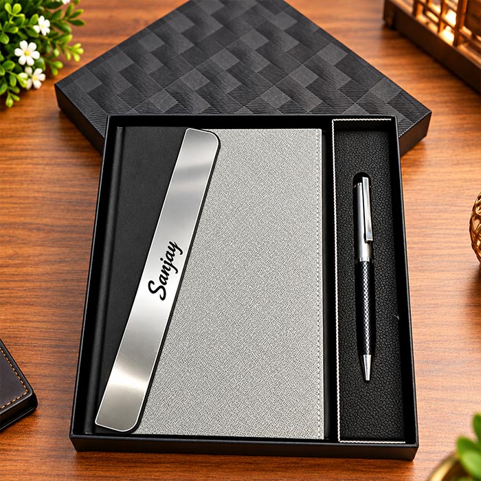 Executive Elegance Diary & Pen Gift Set
